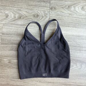 SET Active Charcoal Ribbed tank